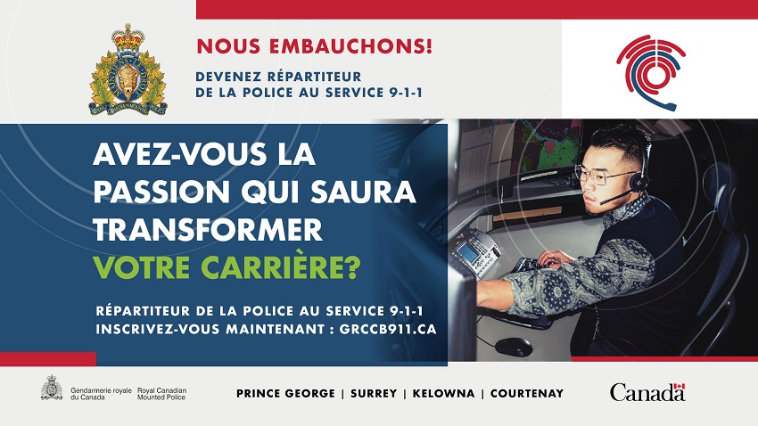 Nous embauchons! Devenez répartiteurs de la police au service 9-1-1. Avez-vous la passion qui saura tranformer votre carriere? 